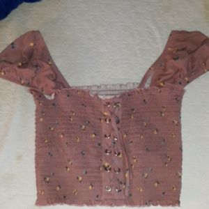 Me to we corset crop top